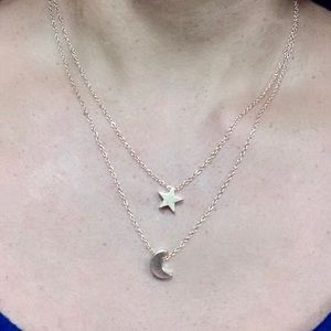 Cute Moon & Star Dainty necklace